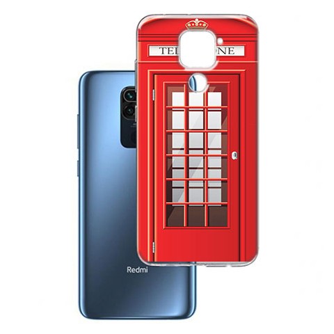 Etui na Xiaomi Redmi Note 9 - Czerwona budka telefoniczna