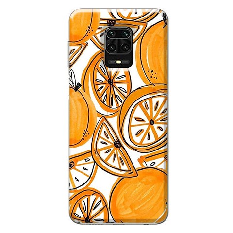 Etui na Xiaomi Redmi Note 9 Pro - Krojone pomarańcze