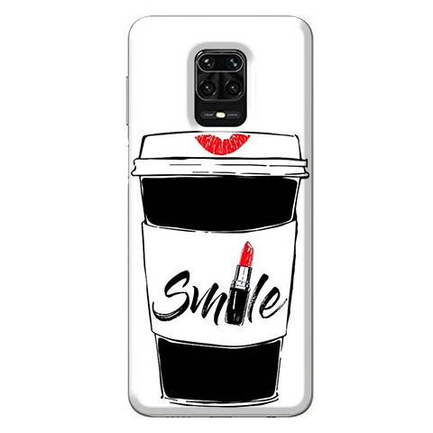 Etui na Xiaomi Redmi Note 9 Pro - Kubek z kawą Smile