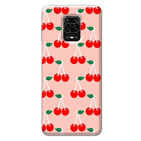 Etui na Xiaomi Redmi Note 9 Pro - Czerwone wisienki