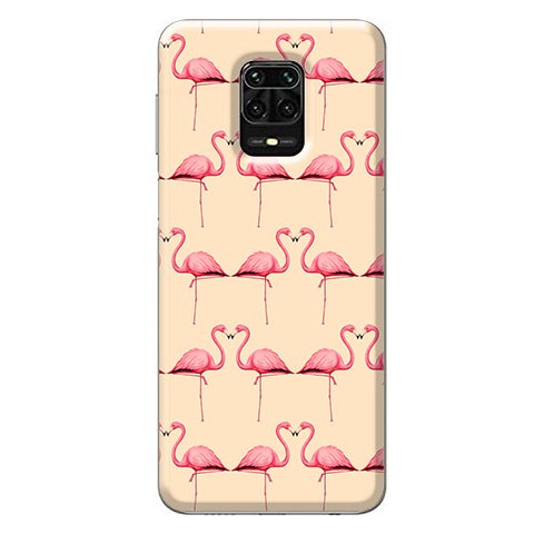Etui na Xiaomi Redmi Note 9 Pro - Różowe flamingi