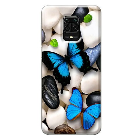 Etui na Xiaomi Redmi Note 9 Pro - Niebieskie motyle