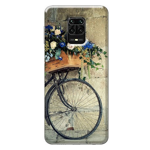 Etui na Xiaomi Redmi Note 9 Pro - Rower z kwiatami