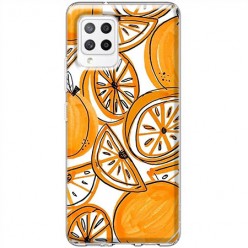 Etui na Samsung Galaxy A42 5G - Krojone pomarańcze