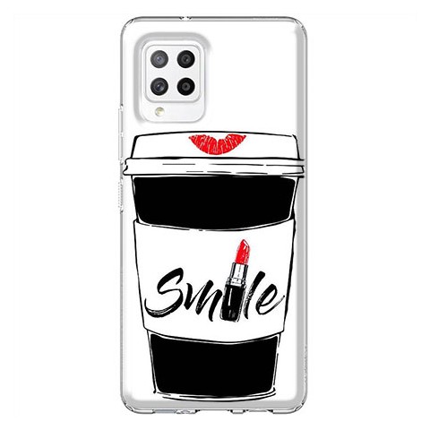 Etui na Samsung Galaxy A42 5G - Kubek z kawą Smile