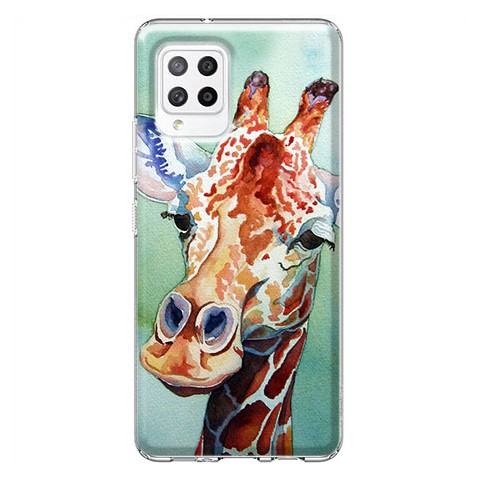 Etui na Samsung Galaxy A42 5G - Waterkolor żyrafa