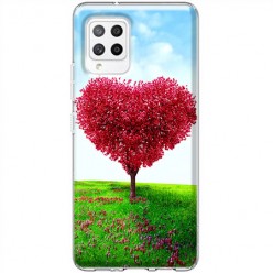 Etui na Samsung Galaxy A42 5G - Czerwone drzewo serce