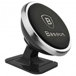 BASEUS uchwyt samochodowy do deski 360-degree Rotation Magnetic srebrny SUGENT-NT0S