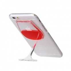 Etui na iPhone 6 / 6s z płynem w środku - czerwone wino.