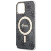 Oryginalny Zestaw GUESS GUBPP12MH4EACSK do iPhone 12 / 12 Pro (Bundle Pack Magsafe: Case + Charger / 4G / Złoty - Czarny)