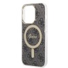 Oryginalny Zestaw GUESS GUBPP14LH4EACSK do iPhone 14 Pro (Bundle Pack Magsafe: Case + Charger / 4G / Złoty - Czarny)