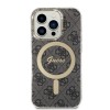 Oryginalny Zestaw GUESS GUBPP14LH4EACSK do iPhone 14 Pro (Bundle Pack Magsafe: Case + Charger / 4G / Złoty - Czarny)