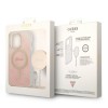 Oryginalny Zestaw GUESS GUBPP13LH4EACSP do iPhone 13 Pro (Bundle Pack Magsafe: Case + Charger / 4G / Złoty - Różowy)