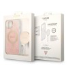 Oryginalny Zestaw GUESS GUBPP14MH4EACSP do iPhone 14 Plus (Bundle Pack Magsafe: Case + Charger / 4G / Złoty - Różowy)