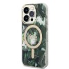 Oryginalny Zestaw GUESS GUBPP14LHJEACSA do iPhone 14 Pro (Bundle Pack Magsafe: Case + Charger / IMG Jungle / Złoty - Kaki)