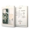 Oryginalny Zestaw GUESS GUBPP14LHJEACSA do iPhone 14 Pro (Bundle Pack Magsafe: Case + Charger / IMG Jungle / Złoty - Kaki)