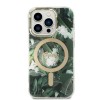 Oryginalny Zestaw GUESS GUBPP14XHJEACSA do iPhone 14 Pro Max (Bundle Pack Magsafe: Case + Charger / IMG Jungle / Złoty - Kaki)