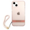 Oryginalne Etui GUESS Hardcase GUHCP13SHTSGSP do iPhone 13 MINI (Translucent / różowy)
