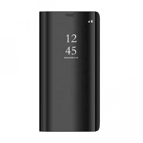 Etui na Huawei P30 Lite - Clear View - z klapką flip - Czarny