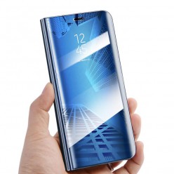 Etui na Motorola G8 Power - Clear View - z klapką flip - Niebieski