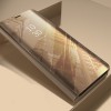 Etui na LG K50s - Clear View - z klapką flip - Złoty
