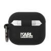 Oryginalne Etui KARL LAGERFELD KLA3RUNIKK do Apple Airpods 3 (3D Sil NFT Karl / czarny)