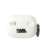 Oryginalne Etui KARL LAGERFELD KLAP2RUNIKH do Apple Airpods Pro 2 (3D Sil NFT Karl / biały)