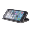 Etui na iPhone 6 / 6s - Smart Magnet - z klapką flip - Czarny
