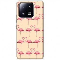 Etui na Xiaomi 13 Pro - Różowe flamingi
