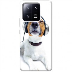 Etui na Xiaomi 13 Pro - Pies ze słuchawkami