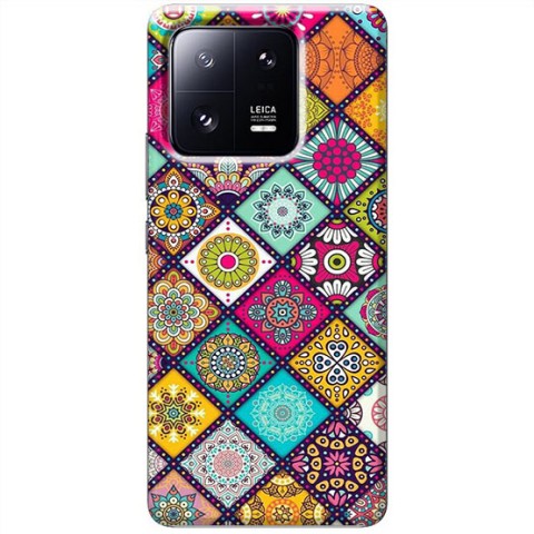 Etui na Xiaomi 13 - Kolorowe romby boho