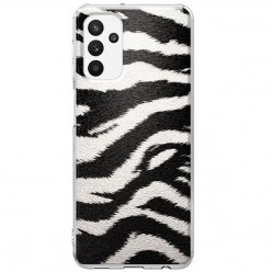 Etui na Samsung Galaxy A13 5G - Biało Czarna Zebra