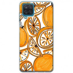 Etui na Samsung Galaxy A12 - Krojone pomarańcze