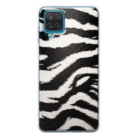 Etui na Samsung Galaxy A12 - Biało Czarna Zebra