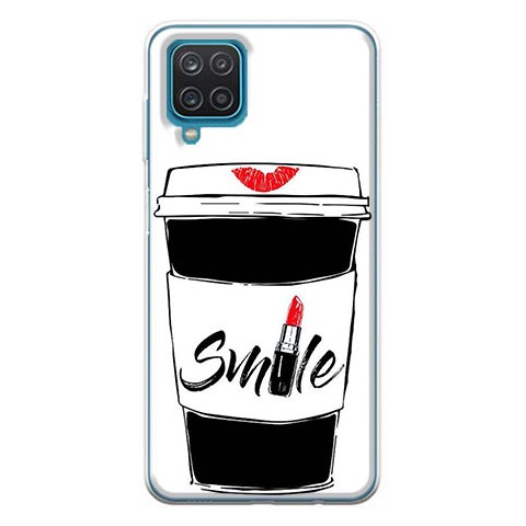 Etui na Samsung Galaxy A12 - Kubek z kawą Smile