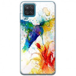 Etui na Samsung Galaxy A12 - Waterkolor ptak koliber