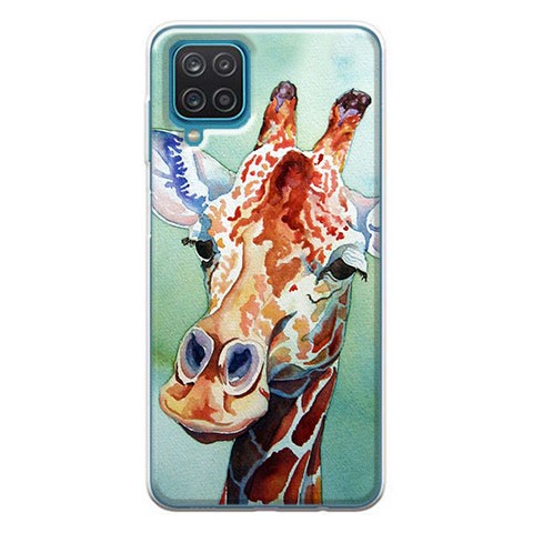 Etui na Samsung Galaxy A12 - Waterkolor żyrafa
