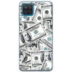 Etui na Samsung Galaxy A12 - Banknoty dolary 100