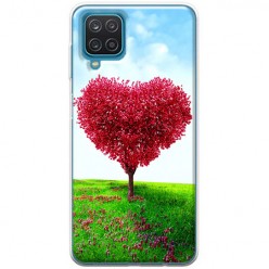 Etui na Samsung Galaxy A12 - Czerwone drzewo serce
