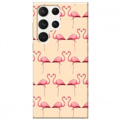 Etui na Samsung Galaxy S23 Ultra - Różowe flamingi