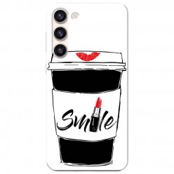 Etui na Samsung Galaxy S23 - Kubek z kawą Smile