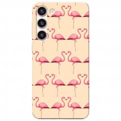 Etui na Samsung Galaxy S23 - Różowe flamingi