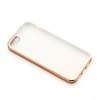 Platynowane etui na iPhone 5 / 5s silikon SLIM - złoty.