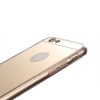 Silikonowe etui lustrzane mirror do iPhone 6 / 6s - złoty.