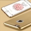 Silikonowe etui na iPhone 6 / 6s platynowane Full - złote.