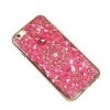 Silikonowe etui na iPhone 6 / 6s platynowane Rozeta - różowe.