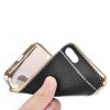 Platynowane etui na iPhone 6 / 6s SLIM Leather - czarny.