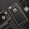 Platynowane etui na iPhone 6 Plus / 6s Plus SLIM Leather - czarny.