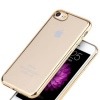 Platynowane etui na iPhone 7 silikon SLIM - złoty.