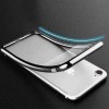 Platynowane etui na iPhone 7 silikon SLIM - srebrny.